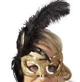 Elegantti höyhennaamio