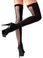 Yli polven sukat -  paksut ja pitkät sukat joissa takana koristus# 
