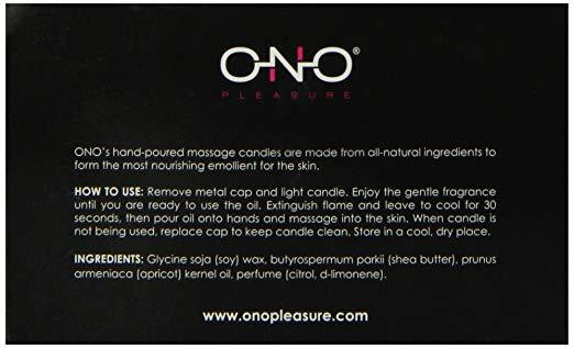 Ono hierontakynttilä - Raikas Sitruunaruohon tuoksu