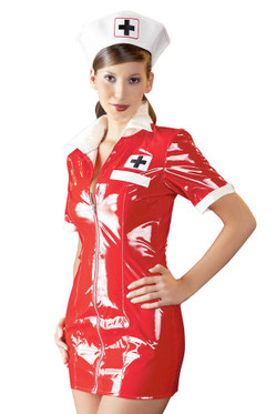 Hoitsupuku punainen Pvc