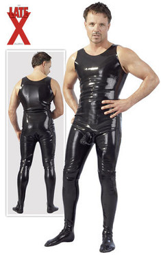 	 LateX - Sukkapuku kumipuku overall miehelle