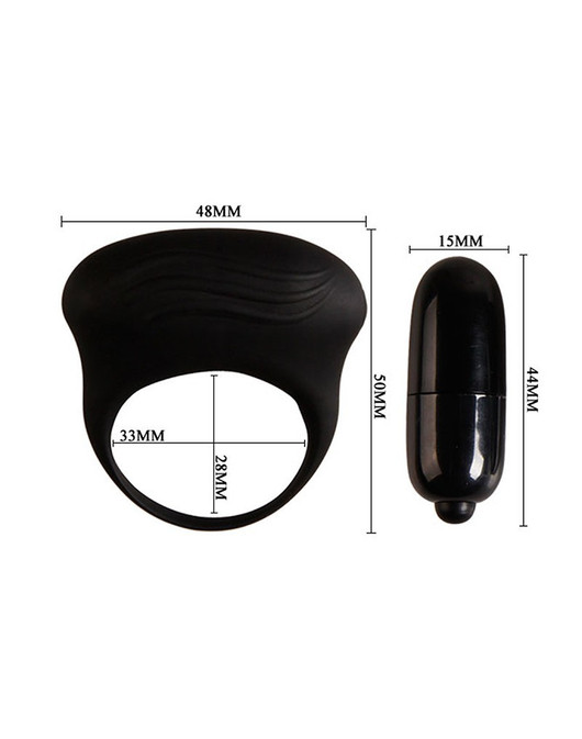 Crazy Bull vibrallinen penisrengas - silikoonia