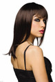 Peruukki - Tumma peruukki otsatukalla Steph