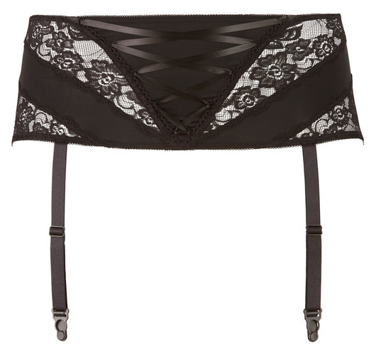 Iso kokoinen sukkanauhavyö - Leveä kangasvyö sukkien pidikkeillä 3XL