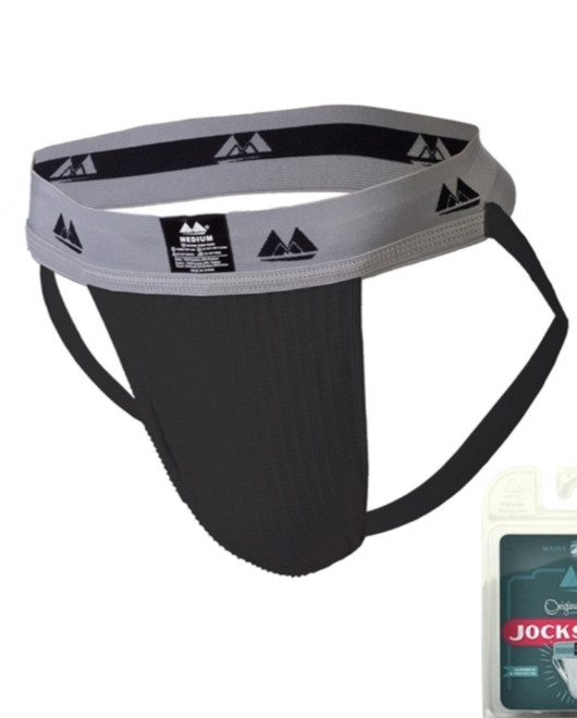 Orginal Jock Collection mustat harmaalla vyötärönauhalla