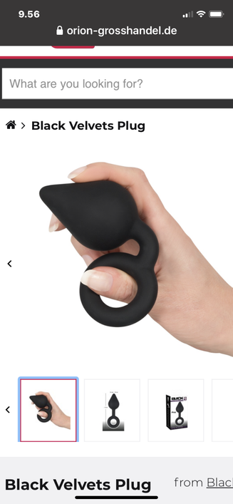 Black Velvets pisaran mallinen anaalitappi