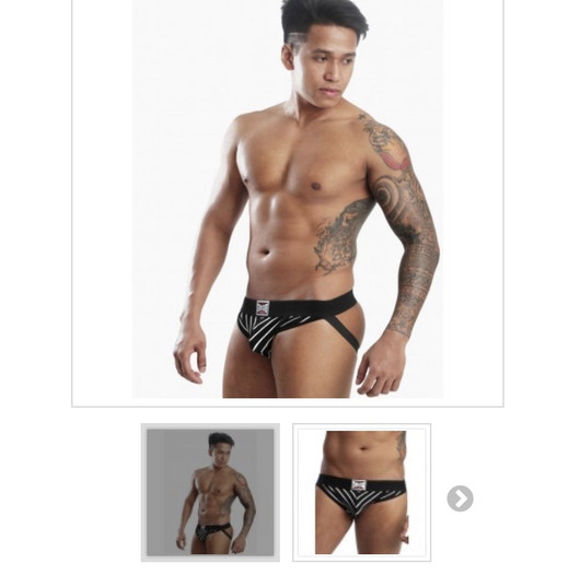 Jockstrap Alexander Jockstrap musta/valkoinen