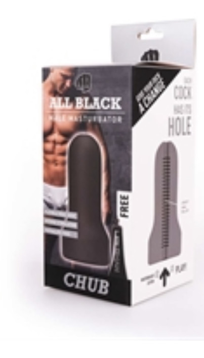 Chub All Black stroker masturbaattori super pehmeää 