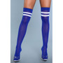 Yli polven sukat -  paksut ja pitkät polvisukat kirkkaan siniset 