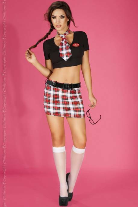 Koulupuku rooliasusetti seksifantasialeikkeihin - Tuhmat pärjää aina 