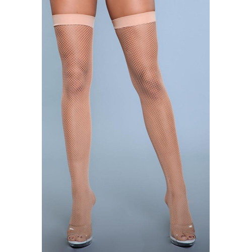 Verkkosukat takasaumalla nuden väriset saumasukat#