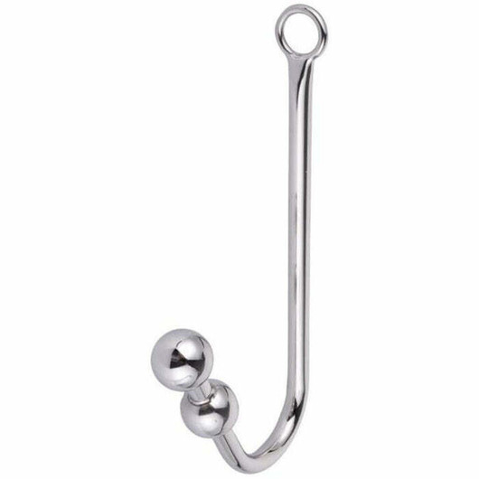 Anal hook metallinen anaalikoukku kahdella pallolla - kiinni on pysyy