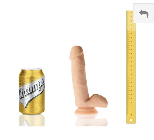 Smoothy tekopenis, dildo, pippeli 6,5” imukupilla