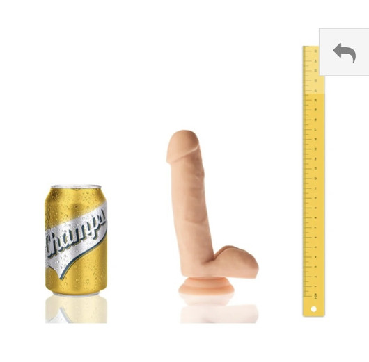 Smoothy tekopenis, dildo, pippeli 6,5” imukupilla