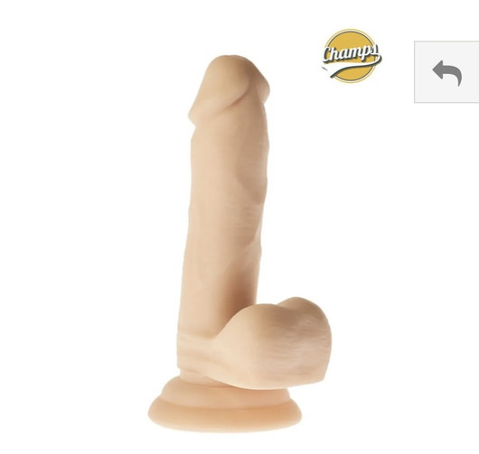 Smoothy tekopenis, dildo, pippeli 6 tuumaa, voimakkaalla imukupilla