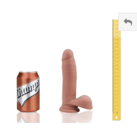 Smoothy tekopenis, dildo, pippeli  7 tuumaa imukupilla