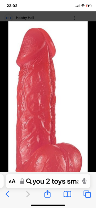 Ipi punanuppi iso Dildo - tuhti 8,5