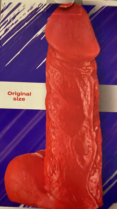 Ipi punanuppi iso Dildo - tuhti 8,5