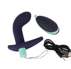 Prostan hieroja  kaukosäädettävällä vibralla eturauhasen hieroja