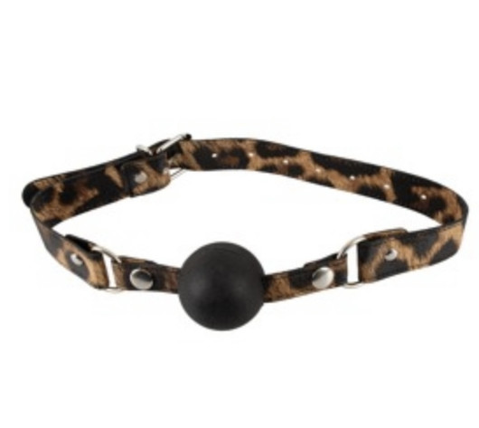  Gag-Suupallo silikoni gag ball - leo kuosi remmillä