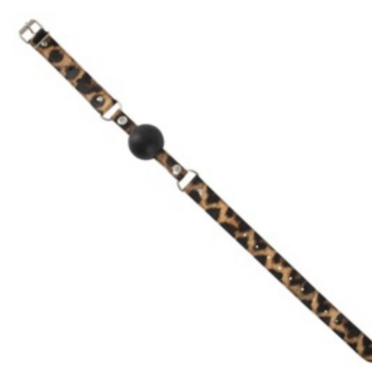  Gag-Suupallo silikoni gag ball - leo kuosi remmillä