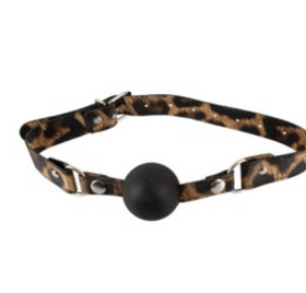  Gag-Suupallo silikoni gag ball - leo kuosi remmillä