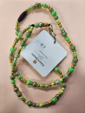 avainnauha vihreä-kulta