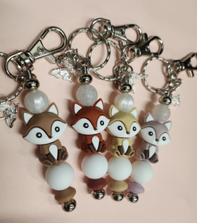 Avaimenperä silikoni Kettuhahmolla