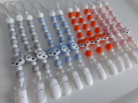 Tuttinauha silikonihelmistä Kettuhahmolla ja nimellä