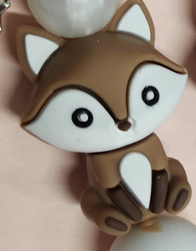 Avaimenperä silikoni Kettuhahmolla