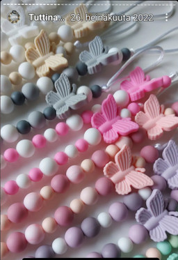 Tuttinauha silikoni, Perhonen nimellä