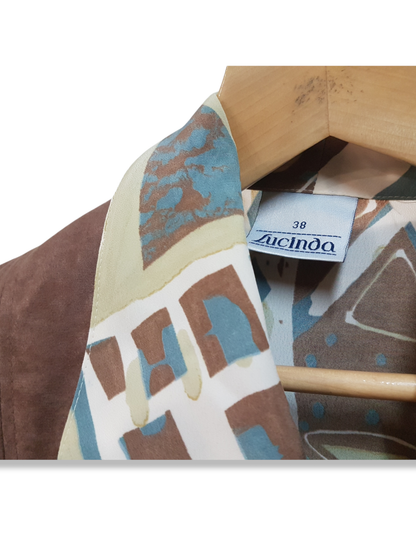 Naisten vintage -kauluspaita ja liivi (Lucinda)