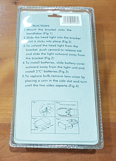 Polkupyörän etuvalo (uusi)