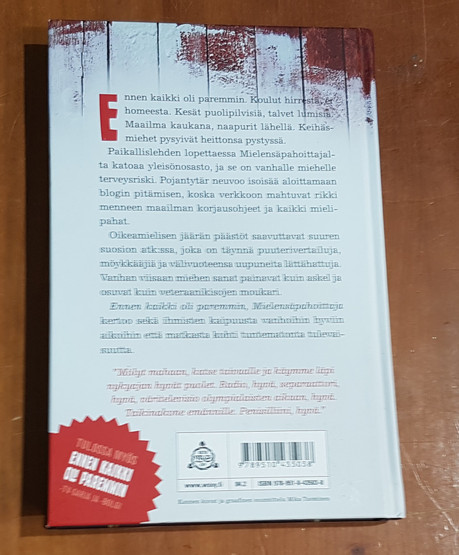 Kirja (Tuomas Kyrö. Ennen kaikki oli paremmin -Mielensäpahoittaja)