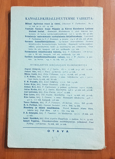 Kirja (I. Havu - Isänmaan kirjallisuuden vaiheet)