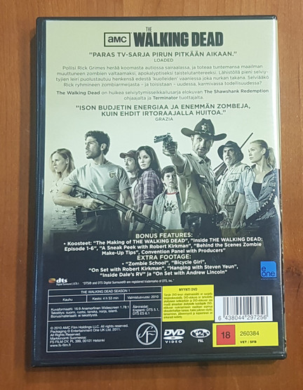 Televisiosarja (The Walking Dead - 1. tuotantokausi) K18