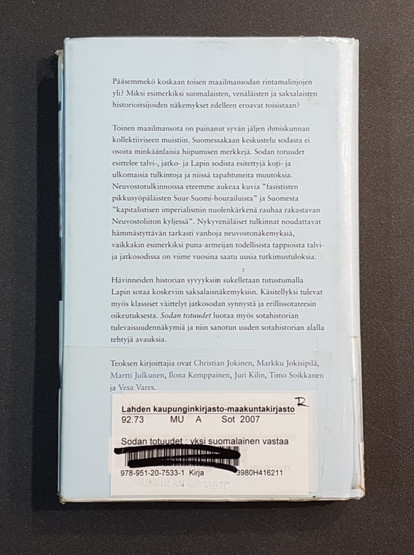 Kierrätyskirja (Markku Jokisipilä - Sodan totuudet - Yksi suomalainen vastaa 5,7 ryssää)