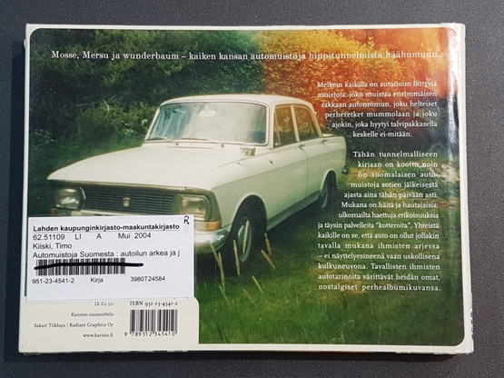 Kierrätyskirja (Timo Kiiski - Automuistoja Suomesta - Autoilun arka ja juhlaa albumikuvin ja tarinoin)