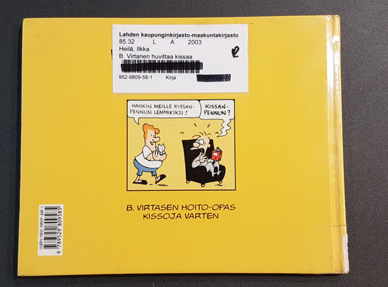 Kierrätyskirja (Ilkka Heilä - B. Virtanen huvittaa kissaa)