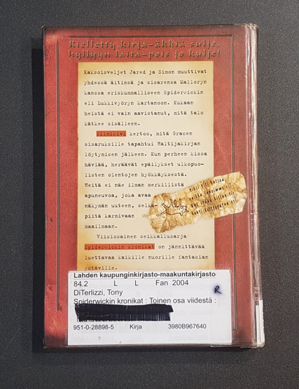 Lasten kierrätyskirja (Tony DiTerlizzi - Spiderwickin kronikat: Toinen osa viidestä: Silmikivi)