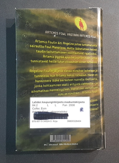 Lasten kierrätyskirja (Eioin Colfer - Artemis Fowl - Aikaparadoksi)