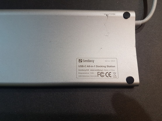 USB-C-telakointiasema (Sandberg 136-23)