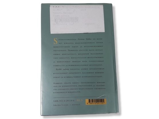 Kierrätyskirja (Nicholas Hobbes - Kaikki sodasta)