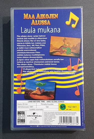 VHS-elokuva (Maa aikojen alussa - Laula mukana)