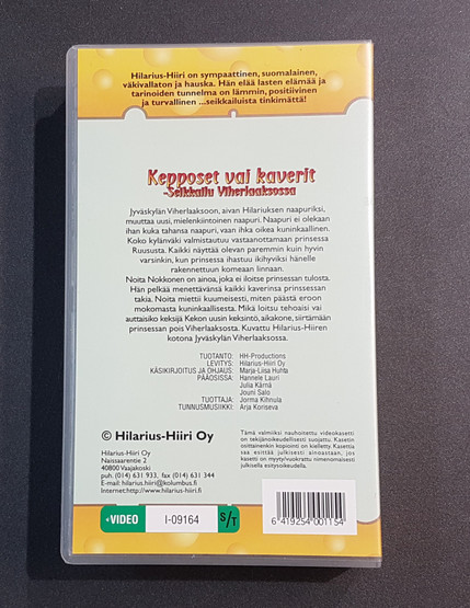 VHS-elokuva (Hilarius Hiiri - Seikkailu Viherlaaksossa - Kepposet vai kaverit)