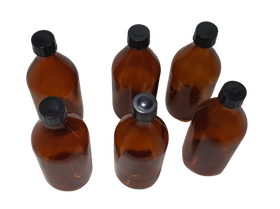 Kuusi apteekkipulloa (20 cm) #2