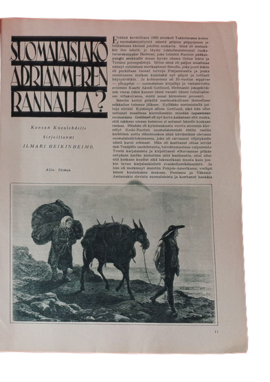 Vanha lehti (Kansan kuvalehti nro. 18 / 1930)