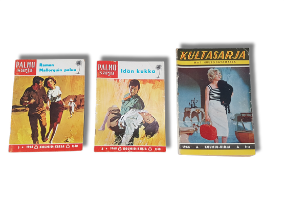 Palmusarja & Kultasarja (3 irtonumeroa 1960-luvun kioskikirjallisuutta)