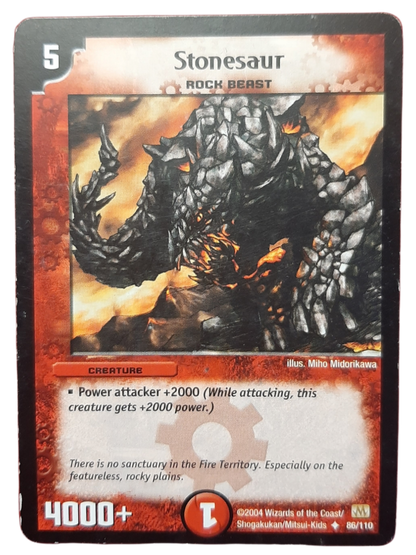 DuelMasters keräilykortti  - Stonesaur (Dm-04)