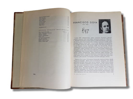 Taidekirja (Suuret taiteilijat Osa II - Goyasta Picassoon)